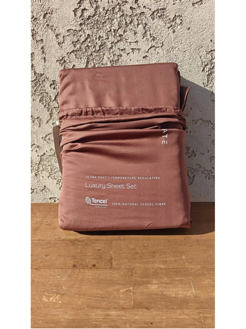 Olive Crate QUEEN 100% Eucalyptus TENCEL Cooling Sheet Set 4pc Cacao